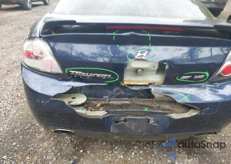 2008 Hyundai Tiburon Gt/Gt Limited/Se from USA, damaged, VIN KMHHN66F98U281833